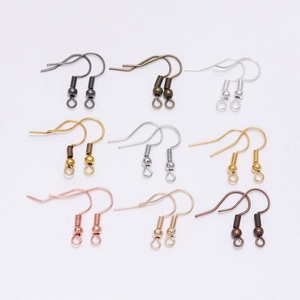 French hook earring wires in nine metallic colors for DIY jewelry making and crafting