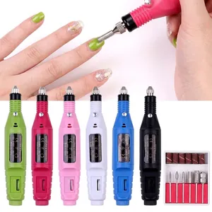 Fresa Per Unghie Elettrica Professionale Portatile Lucidatore Per Manicure E Pedicure Con Punte E Nastri Abrasivi