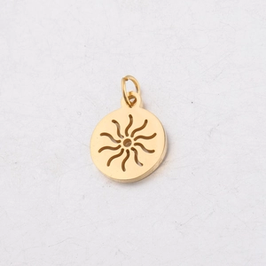 Gepolijste gouden holle zonnehanger met buigring van duurzaam roestvrij staal voor DIY