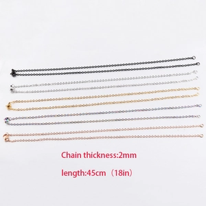 Stainless Steel O-Chain Necklace Vacuum Plated 18K Gold Minimalist Jewelry DIY Chain Accessory For Women Men
