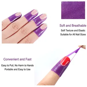 Elastische lila Nagelschutzstreifen mit atmungsaktivem Netz für perfekte Passform