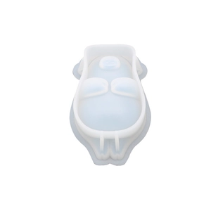 Cute cartoon pig 2D silicone mold for DIY crystal epoxy resin mirror pendants