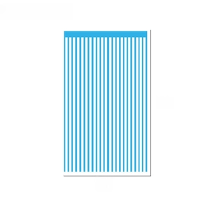 Größentabelle für 1x4m blauen Lamettavorhang als Hintergrund für Party-Dekorationen