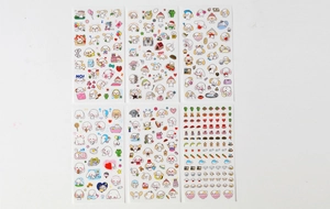 Set of 6 Cinnamoroll themed cartoon washi stickers for DIY scrapbooking and planners