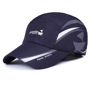 Dark blue quick-dry sports cap featuring Aquatic Sports lettering and sailboat icon