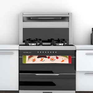 Christmas snowman appliance handle covers for refrigerator and oven door protection