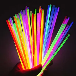 Vibrant glow stick set for concert parties in multiple high-saturation neon colors