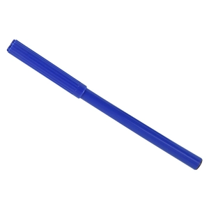 Blue surgical marking pen for precise ear piercing positioning on a clean white background