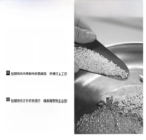 Macro detail of 316L stainless steel material with anti-tarnish and hypoallergenic features