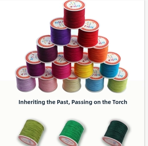 Vibrant 72 gauge nylon threads in multiple colors for DIY jewelry and knotting