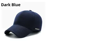 Close-up of navy blue wool winter hat with narason embroidery and detailed stitching