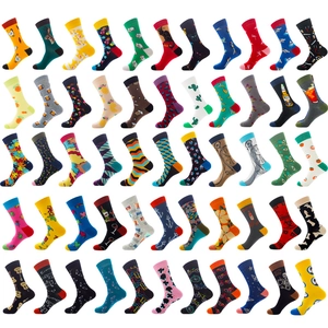 Novelty Crew Socks Cotton Blend Breathable Comfortable Food Animal Sports Pattern Printed For Adults Men Women Fashion