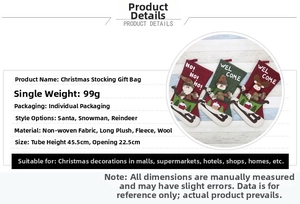 Detailed view of Christmas stockings featuring Santa, snowman, and reindeer designs
