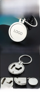 Detailed view of polished nickel-plated zinc alloy beer bottle opener keychain