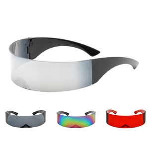 Cyberpunk Visor Sunglasses Futuristic Shield Eyewear PC Plastic For Party Cosplay Prop Y2K Style Women Men