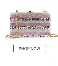 Pink marble texture evening clutch bag featuring a gold chain strap and chic stripe panels