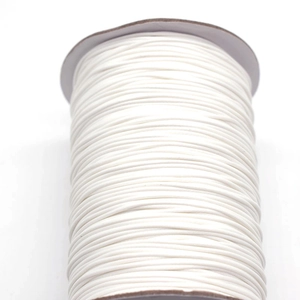 Spool of white round Korean wax cord for DIY jewelry braiding and craft accessories