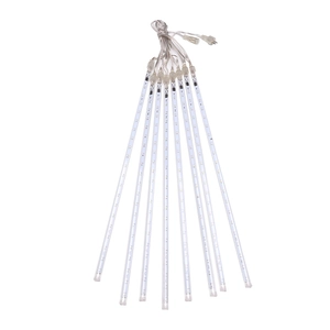 Solar outdoor LED meteor shower lights waterproof string for Christmas garden decoration