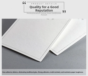 Detail showing adhesive PVC display cards for rings and jewelry with minimalist border