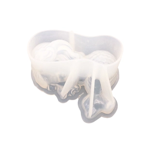 Irregular wave silicone mold for DIY crystal resin casting and plaster pendants