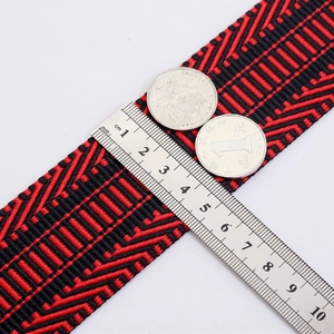 Adjustable 4cm wide colorful ethnic style woven shoulder strap for crossbody bags