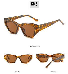 Three perspectives of retro tortoiseshell cat-eye sunglasses with brown tinted lenses