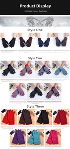 Gants thermiques en polaire en neuf coloris dont marine et bordeaux pour l'hiver froid