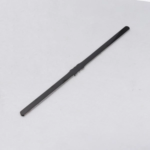 Close-up of black coated metal jewelry adjusting tool for DIY cuff bracelet bars