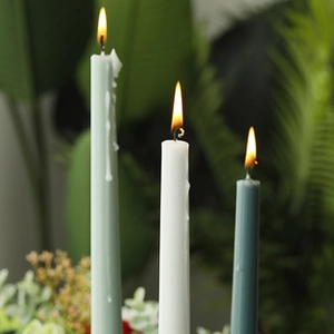 Nordic Morandi Taper Scented Candles Gradient Color Smokeless Paraffin Wax Long Candles For Wedding Banquet Home Decor Gift