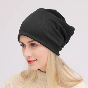 Berretto Slouchy Unisex in Maglia Misto Cotone Poliestere Morbido Traspirante Skull Cap Hip Hop Streetwear Cappello Invernale
