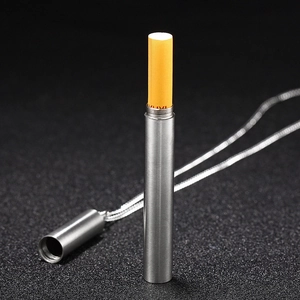 Cylinder Pendant Necklace Titanium Steel Openable Pill Case Urn Hip Hop Streetwear Long Chain For Men Women