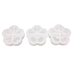 3-piece 3D cherry blossom silicone molds for DIY resin casting and plaster aromatherapy