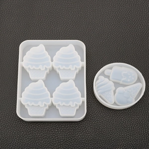 Vue détaillée de moules en silicone pour glaces et cupcakes, DIY en résine et plâtre