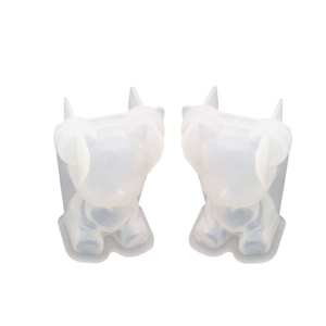 DIY silicone mold set featuring 3D bear designs for resin art and gypsum crafts