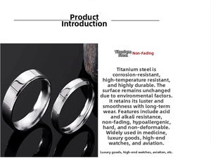 Detailed view of titanium steel band ring features highlighting durability and comfort