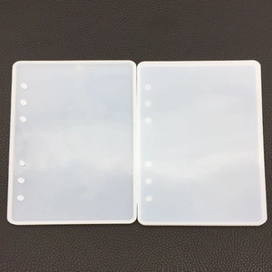 Notebook Cover Silicone Resin Mold DIY Loose Leaf Binder Journal Shell Casting Craft Tool Transparent Reusable
