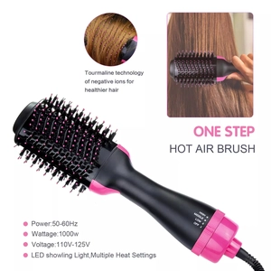Detailed specs of the 1000W 4-in-1 hot air brush with negative ion styling technology