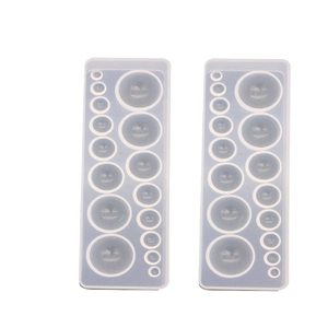 Set di 2 stampi in silicone a sfera per resina epossidica e decorazioni fai da te