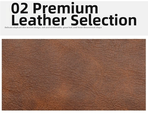 Close-up of premium brown leather card wallet with refined elephant grain texture
