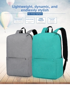 Waterproof thickened canvas backpack with large capacity and multi-layer compartments