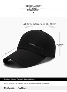 Dettaglio del cappello in cotone con visiera da 10cm e circonferenza regolabile 56-60cm