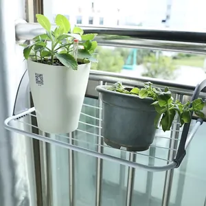 Multi Functional Balcony Hanging Drying Rack Iron ABS Foldable Window Radiator Clothes Airer Space Saving Grey