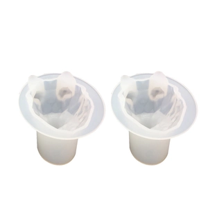 Silicone geometric wolf head molds for DIY crystal resin and gypsum aromatherapy decor