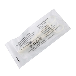 Sterile disposable body piercing pliers in EO gas medical grade sterilization bag