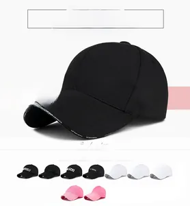 Detail of classic baseball cap with VESPORTS embroidery and adjustable back strap