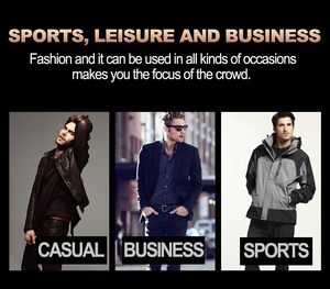 Mens watch styled for casual, business, and sports outfits with a large dial and leather strap