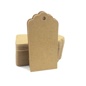 Blank Kraft Paper Gift Tags Wavy Edge Heart Cutout Hang Label For Christmas Wedding Party DIY Craft Bookmarks