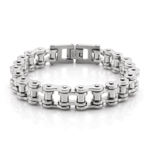 Bicycle Chain Bracelet Stainless Steel Industrial Mechanical Style Punk Rock Heavy Metal Jewelry For Men And Women