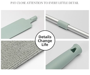 Detail view of microfiber gap duster with slim head and adjustable extension pole
