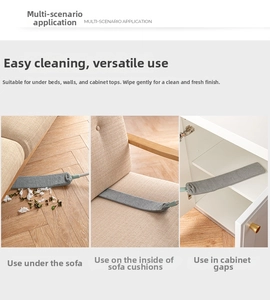 Flat microfiber gap duster cleaning dust under sofa, cushion and cabinet crevices